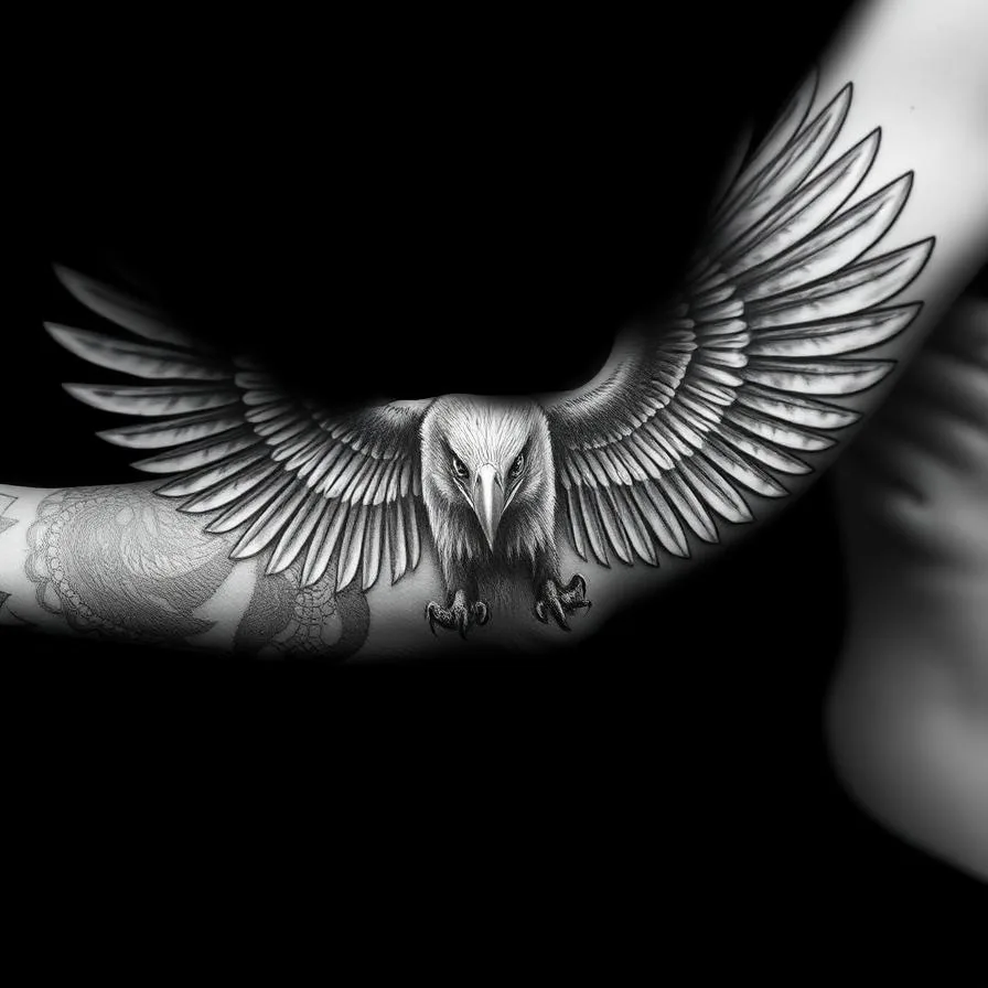 Eagle — Full Sleeve Tattoo, Harmony of Ink Homburg (Saar)