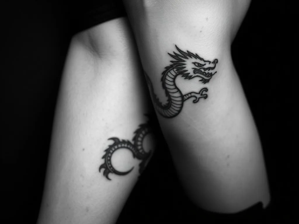 Drache — Fine Line Tattoo, Harmony of Ink Homburg (Saar)