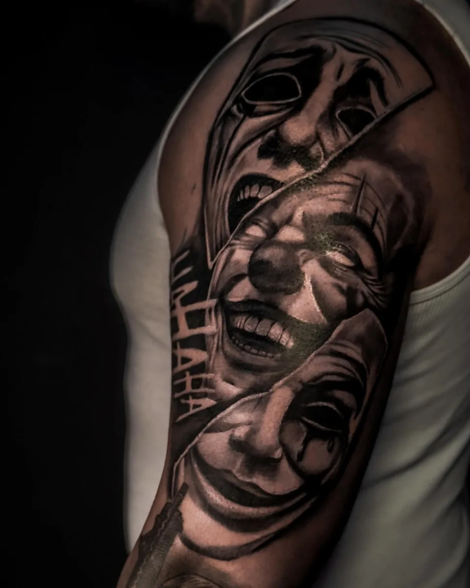 Balance — Geometric Fine Line Tattoo, Harmony of Ink Homburg (Saar)