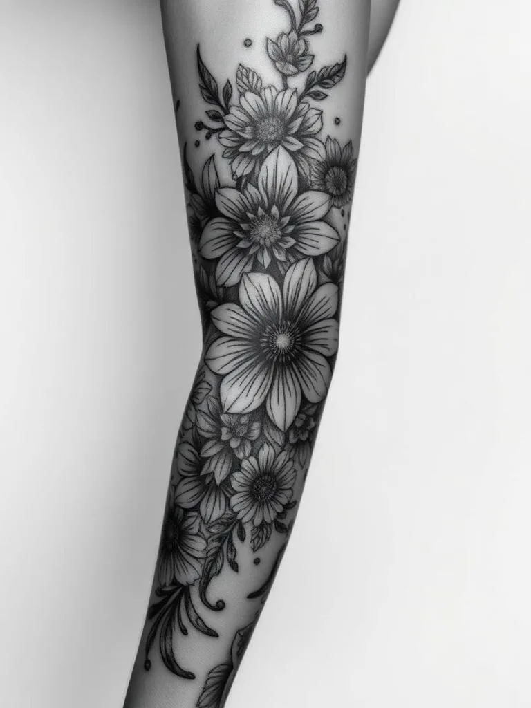 Mandala Sleeve — Flowers & Ornamental Tattoo, Harmony of Ink Homburg (Saar)